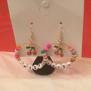 Fashions Letters Rice Beads Handmade Earrings